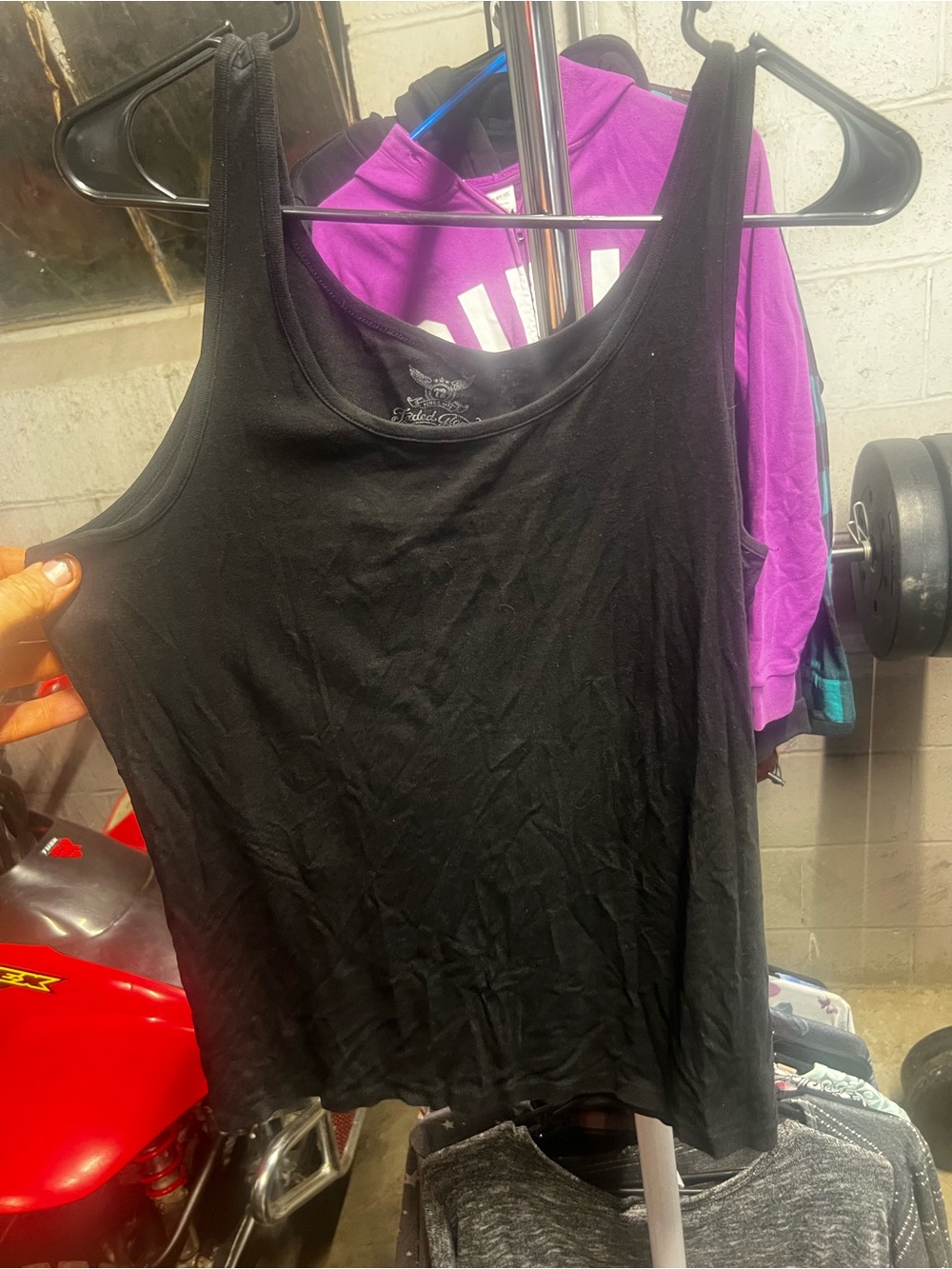 Faded Glory Black Scoop Neck Tank Top